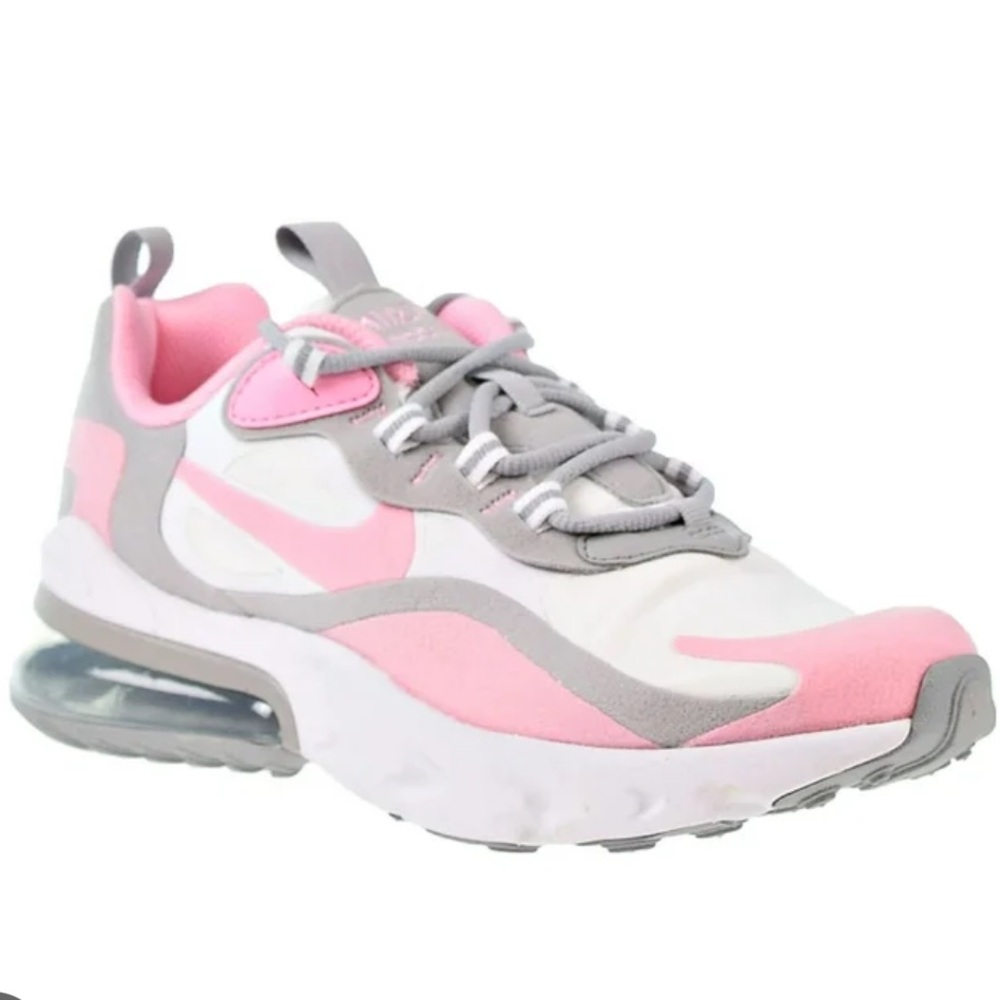 Nike Air Max 270 react sneakers | Pink white Gray | sz 7Y fits women 8.5 | Used